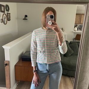 Multicolor Women's Tweed Jacket